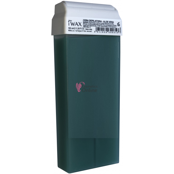 Ceara epilat perlata verde cu aloe vera la cartus iWax Roial 100 ml, art 3085