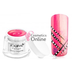 Gel UV Jolifin colorat roz Luxury Magenta 5 ml + 1 Pigment Oglinda Cadou