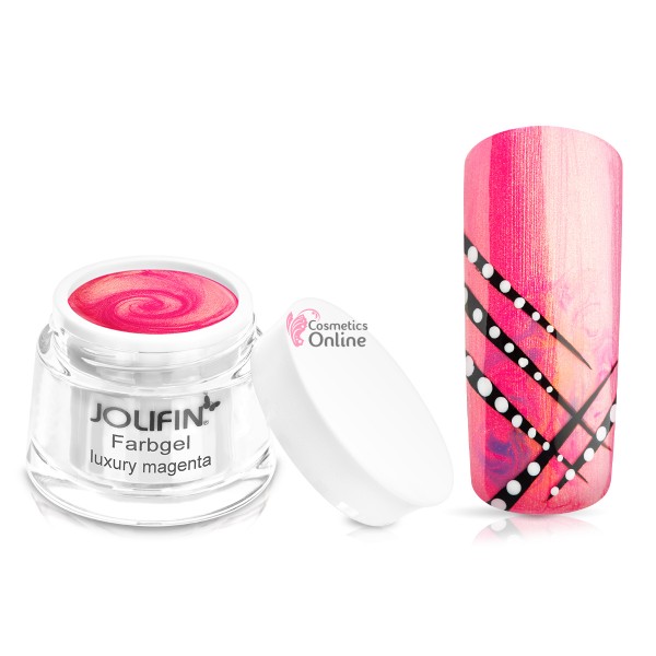 Gel UV Jolifin colorat roz Luxury Magenta 5 ml