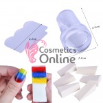 Kit cu matrite de unghii KSM06 cu Stampila si 6 Bureti