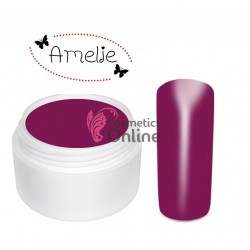 Gel UV Amelie color, visiniu, Flamingo 5ml + 1 Cutie cu paiete Holografice Cadou