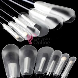 Protectie Alba pentru pensule de Make-up, 005 Transparente 6 bucati 