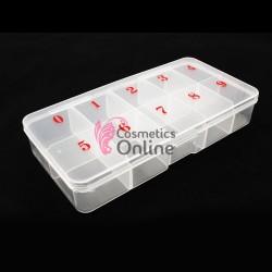 Cutie compartimentata pentru accesorii CA003 cu 10 lacasuri pentru tipsuri