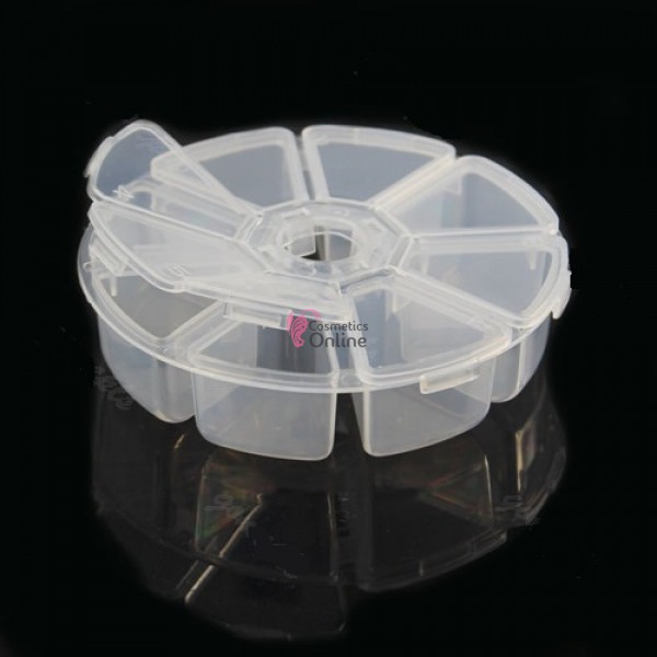 Cutie compartimentata pentru accesorii CA011  rotunda cu 8 lacasuri, art MJ 1166051