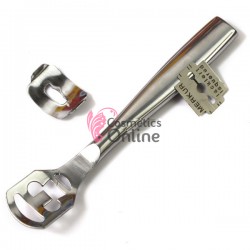 Razuitor metalic pentru calcai Argintiu + 5 Lame L2200