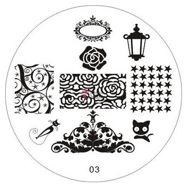 Matrita de Unghii din metal rotunda 5,5cm AP 03