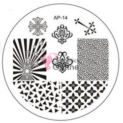 Matrita de Unghii din metal rotunda 5,5cm AP 14