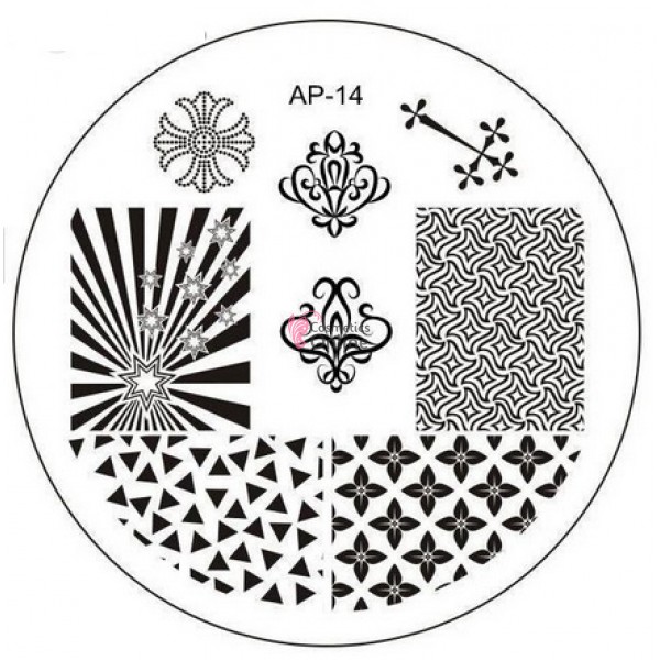 Matrita de Unghii din metal rotunda 5,5cm AP 14