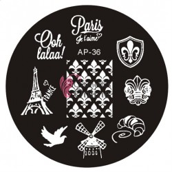 Matrita de Unghii din metal rotunda 5,5cm AP 36