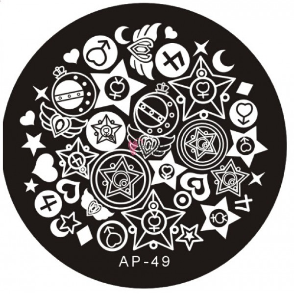 Matrita de Unghii din metal rotunda 5,5cm AP 49