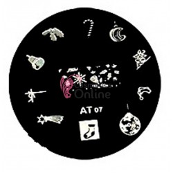 Matrita de Unghii din metal rotunda 5,5cm AT007