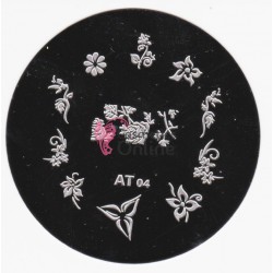 Matrita de Unghii din metal rotunda 5,5cm AT004