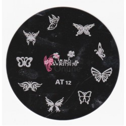 Matrita de Unghii din metal rotunda 5,5cm AT012