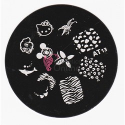 Matrita de Unghii din metal rotunda 5,5cm AT013