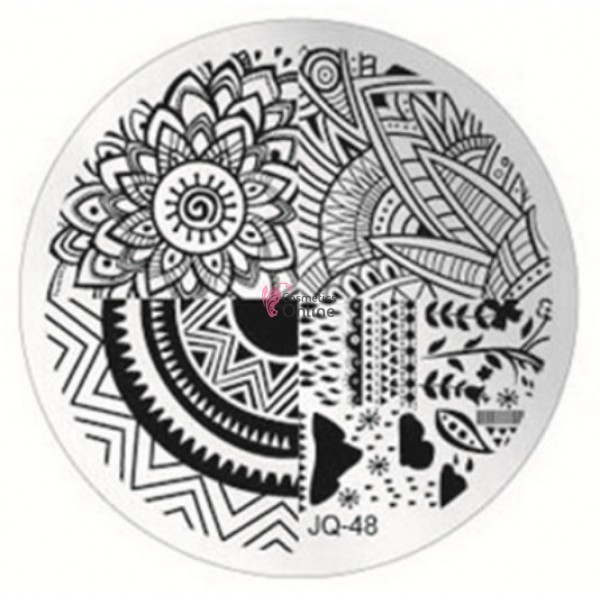 Matrita de Unghii din metal rotunda 5,5cm JQ48