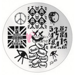 Matrita de Unghii din metal rotunda 5,5cm JQ49