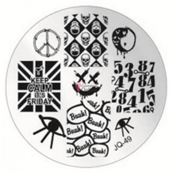 Matrita de Unghii din metal rotunda 5,5cm JQ49