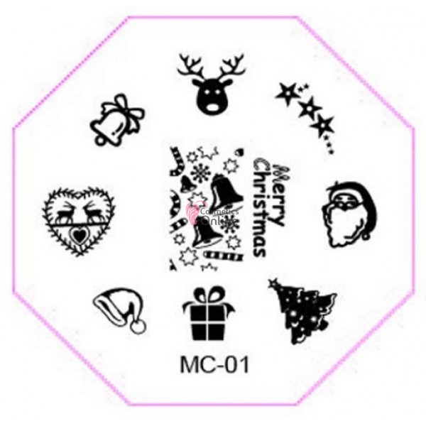 Matrita de Unghii din metal hexagonala 6cm MC 01