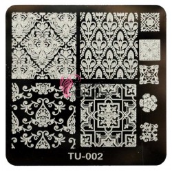Matrita de Unghii din metal patrata 6,2x6,2cm TU002