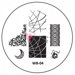 Matrita de Unghii din metal rotunda 5,6cm WB-04