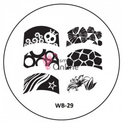 Matrita de Unghii din metal rotunda 5,6cm WB-29