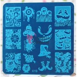 Matrita de Unghii din metal patrata 6,2x6,2cm X19