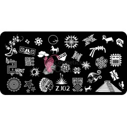 Matrita de Unghii din metal dreptunghiulara 6x12cm ZJ02