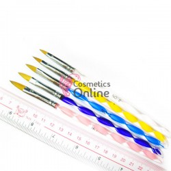 Pensule de unghii set de  5 bucati pentru constructie acril art PNS04