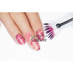 Pensula de unghii evantai pentru Sclipici de Unghii Alba, PU06