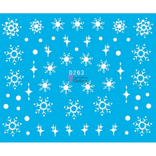 Stickere cu Apa pentru unghii cod D263 - Sarbatori de Iarna