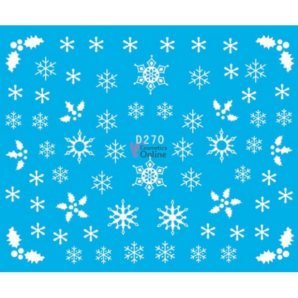 Stickere cu Apa pentru unghii cod D270 - Sarbatori de Iarna
