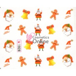 Stickere cu Apa pentru unghii cod 1928 - Sarbatori de Iarna
