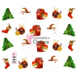 Stickere cu Apa pentru unghii cod 842 - Sarbatori de Iarna