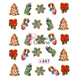 Stickere cu Apa pentru unghii cod 847 - Sarbatori de Iarna