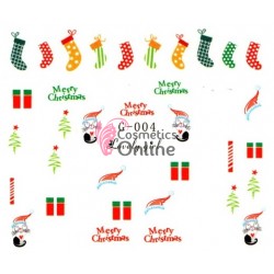 Stickere cu Apa pentru unghii cod G004 - Sarbatori de Iarna