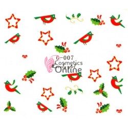 Stickere cu Apa pentru unghii cod G007 - Sarbatori de Iarna