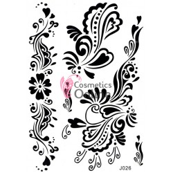 Tatuaje temporare pentru corp HENNA Negru J026