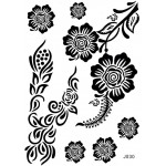 Tatuaje temporare pentru corp HENNA Negru J030 Tatuaje temporare pentru corp HENNA Negru J030